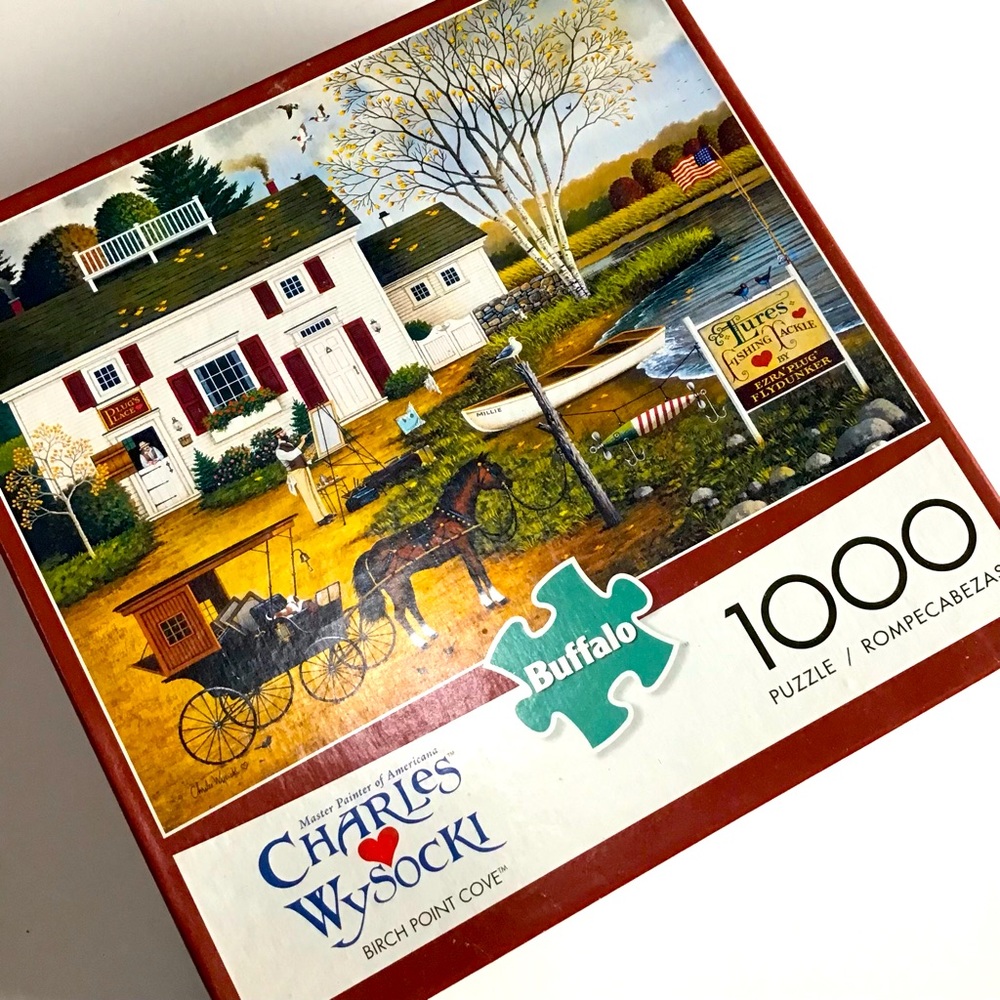Charles Wysocki Birch Point Cove Jigsaw Puzzle 1000 Pieces Buffalo Games America
